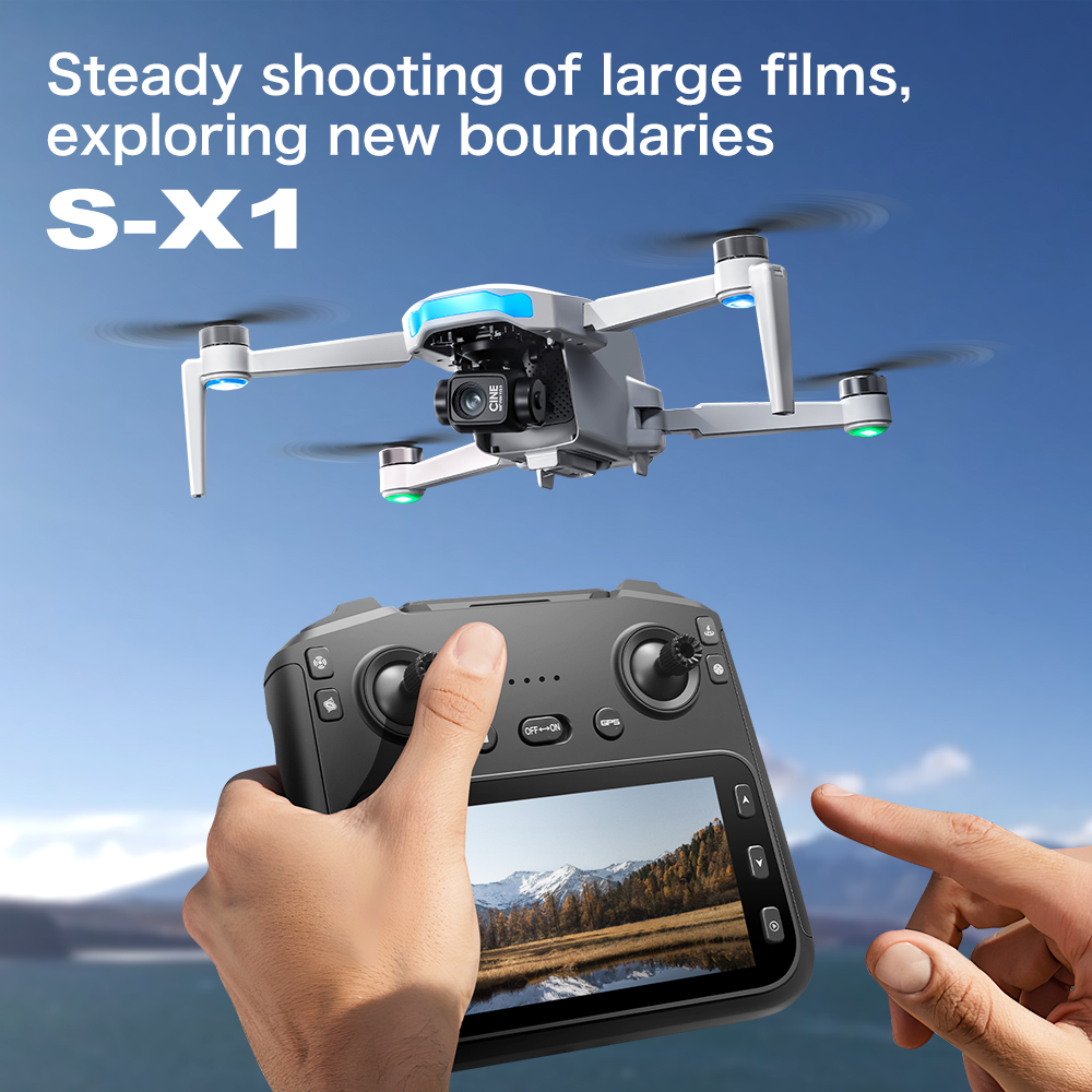 Drone Aérien Pliable S-X1 GPS  - Drone Ae Rc avis et prix